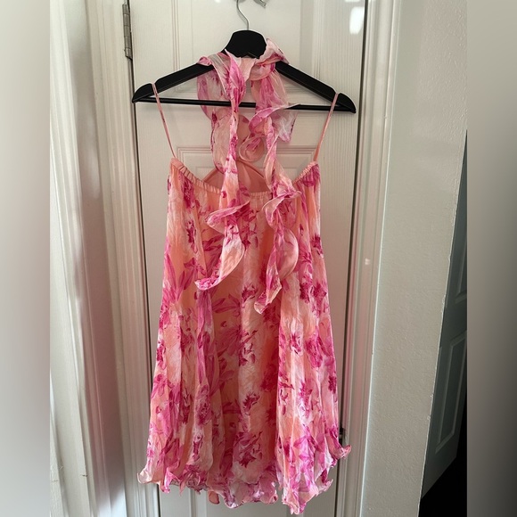 Anthropologie x Mandira Wirk Floral Halter Swing Dress - Picture 5 of 6